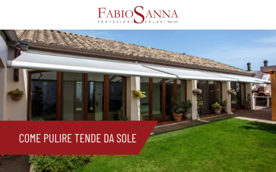 Come pulire le tende da sole per l’estate